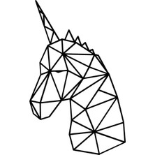 PINAXAR Geometrik Unicorn At Sticker A+Kalite 30 x 48 cm Dayanıklı