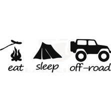 PINAXAR Eat Slepp Offroad Duvar Dekor Sticker 40 x 12 cm