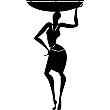 PINAXAR Afrikalı Kadın Sticker (Tip 6) 30 x 57 cm