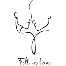 PINAXAR Fell In Love Sticker A+Kalite 20 x 36 cm Dayanıklı
