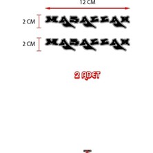 PINAXAR Orjinal Maşallah Sticker 12×2 cm Folyo Araç Etiket Kaplama Cam Yazıları