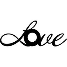 PINAXAR Love Yazı Duvar Dekor Sticker A+Kalite 80 x 40 cm Dayanıklı