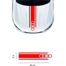 PINAXAR Audi Için Yerli Üretim Oto Kaput Yerli Üretim A+Kalite Çift Şerit 80*20 cm Dayanıklı