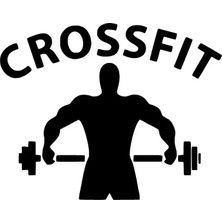 PINAXAR Crossfit Halter Duvar Dekor Sticker 40 x 32 cm
