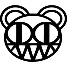 PINAXAR Radiohead Bear Sticker A+Kalite 20 x 16 cm Dayanıklı