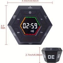 Acetech Altıgen Görsel Zamanlayıcı & Dijital Geri Sayıcı