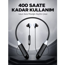 Tech Butiq Spor Için Bluetooth Boyun Kulaklığı Mikrofonlu Kablosuz Kulak Içi Müzik ve Telefon Kulaklı�