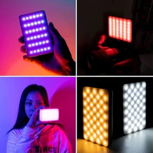 Acetech Hymark RGB-CL120 LED Video Fotoğraf Dolgu Işığı 9000K LCD Ekran 20 Efekt Dslr Vlog Canlı Yayın Işığı