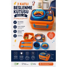Artlantis Renkli Erkek Beslenme Kutusu 2 Bölmeli 1 Adet Fixpoint 6899 Iki Bölmeli Beslenme Kabı Yemek Saklama Kabı Taşınabilir