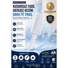 Transformacion Profesyonel Berber ve Ev Tipi Kademeli Saç Kesim Tarağı Kuaför Amatör Uyumlu Makine Üstü Fade Tarağı