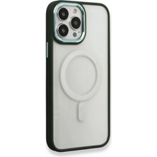 Marsilyan™- Apple Iphone 14 Pro Max Kılıf Room Magneticsafe Silikon - Köknar Yeşili