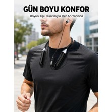 Tech Butiq Boyun Tipi Bluetooth Kulaklık Kablosuz Mikrofonlu Uzun Kullanım Süreli Müzik ve Telefon Görüş