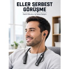 İlk El Grup 600 Saat Kullanım Süreli Boyun Tipi Bluetooth Kulaklık Mikrofonlu Dijital Göstergeli Kablosuz Ku