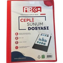 Abka Sunum Dosyası Önü Cepli A4 20'li (1.22.03.002)***