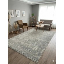 Nevmahall Makinede Yıkanabilir Kaymaz Taban Antialerjik Iskandinav Desenli Kilim Serisi Garden