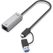 Unitek Unıtek Hibrit Usb-C/usb-A 2.5 Gigabit Ethernet Adaptörü (U1313CGY01)