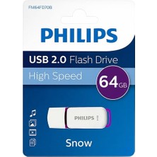 Philips Phılıps 64GB USB 2.0 25/10MB/S FM64FD70B/00