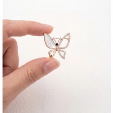 Parla 18K Altın Kaplama Zirkon Taşlı Broş – Model Br-10