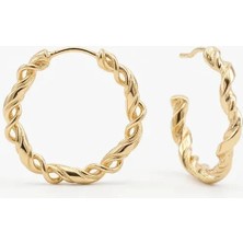 Parla 18K Altın Kaplama Küpe – Model Kp-36