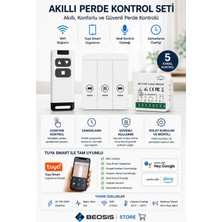 Generic Fonri WiFi + RF 433 MHz Akıllı Perde Kontrol Seti – Modül, Duvar Anahtarı ve  Kumanda