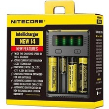 Sungur's Store Nitecore New I4 Intelli Charger Li-Ion / Nı-Cd / Nı-Mh Pil Şarj Cihazı