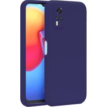 Sungur's Store Vivo Y53S Kılıf Nano Içi Kadife Silikon - Mor