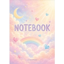 Liamir Studio Notebook, A5 Çizgili Not Defteri 50 Yaprak, 100 Sayfa, Laminasyon Kapak / Tel Spiral