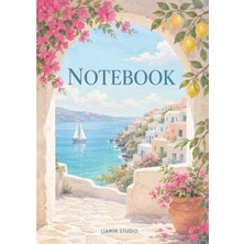 Liamir Studio Notebook, A5 Çizgili Not Defteri 50 Yaprak, 100 Sayfa, Laminasyon Kapak / Tel Spiral