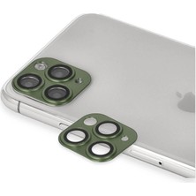 Sungur's Store Apple Iphone 11 Pro Max Pers Alüminyum Kamera Lens - Yeşil