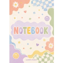 Liamir Studio Notebook, A5 Çizgili Not Defteri 50 Yaprak, 100 Sayfa, Laminasyon Kapak / Tel Spiral