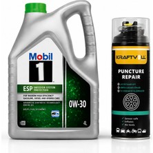 Mobil 1 Esp 0W-30 Tam Sentetik Motor Yağı 4 Litre + Lastik Tamir Kiti 400 ml