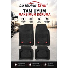 Le Moins Cher Dacia Logan Ambiance Havuzlu Oto Paspası Kaymaz Taban Dayanıklı Joker Siyah