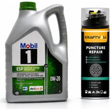 Mobil 1 Esp X2 0W-20 Motor Yağı 5 Litre + Lastik Tamir Kiti 400 ml