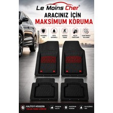 Le Moins Cher Dacia Jogger Essential Havuzlu Oto Paspası Kaymaz Taban Dayanıklı Joker Kırmızı