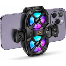 Alpotekno Sl-07 Rgb Çift Fanlı Kablolu Telefon Soğutucu 4.7-7 Inç Type-C Mobil Oyun Fanı