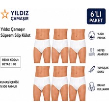 Yıldız Çamaşır Erkek Süprem Slip Külot (03-130-131 )- 6 Adet