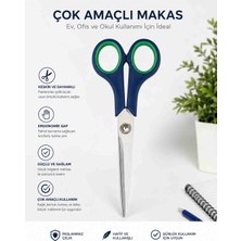 Şirin Home Çok Amaçlı Makas – Ev, Ofis, Okul Makası Ergonomik Tutma Saplı, Paslanmaz Makas