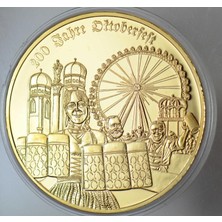 Banknoting Almanya Madalyon 2010 Münih Oktoberfest  200. Yıl. 5555 Adet Üretilmiştir 50 mm 52,5 Gr. Kapsülünde Proof Çil.