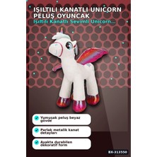 Ototechparca 42 cm Yumuşak Peluş Kanatlı Unicorn At Figürü Rengarenk Hediye Peluş Oyuncak BX-313550