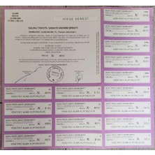 Banknoting Salihli Tekstil Hisse Senedi 10 Milyon Lira 1991-2000.