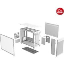 Asus Prıme AP201 Tempered Glass Beyaz Kasa