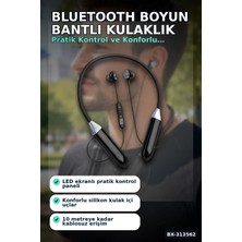 sbodurhome Kulak Ici Bluetooth Kulaklik Mikrofonlu Boyun Bantli Kablosuz Ses Kontrol 1 Adet BX-313562