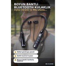 sbodurhome Boyun Bantlı 600 Saat Müzik Süreli Bluetooth V4.0 Kulaklık - Mikrofonlu Ses Kontrollü BX-313556