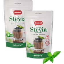 Zero Slim Stevia & Eritritol Tatlandırıcı 400 gr x 2 Adet Şekersiz, 0 Kalori, Keto ve Vegan Uyum