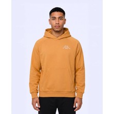 Kappa Authentic Onial Tur Erkek Koyu Turuncu Oversize Hoodie