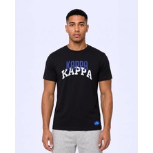 Kappa Logo Ixtal Tur Erkek Siyah Regular Tişört