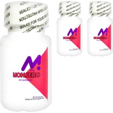 Motto Ticaret Monjero  - 3 Adet Yaza Hazırlık Hafifletici Takviye Kapsül Elma Sirkesi Ekstresi Yeşil Çay Ekst