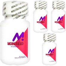 Motto Ticaret Monjero  - 4 Adet Yaza Hazırlık Hafifletici Takviye Kapsül Elma Sirkesi Ekstresi Yeşil Çay Ekst