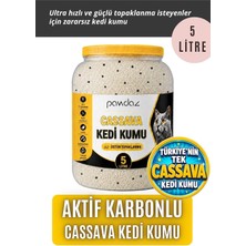 Aktif Karbonlu Cassava Kedi Kumu – Kokusuz, Hızlı ve Güçlü Topaklanma