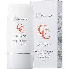 Dermaheal CC Cream Natural Beige 50g Dengeleyici Etki ile Tüm Cilt Tipleri için Nemlendirici